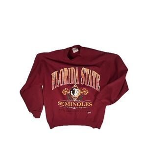 Vintage Florida State Seminoles Sweatshirt Mens Large Red Football Team Edition